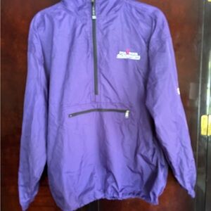 CBS PGA Tour Charles River Apparel Purple Pullover Windbreaker Size S